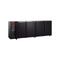 Arrière bar noir 4 portes pleines - 2675x565x890mm