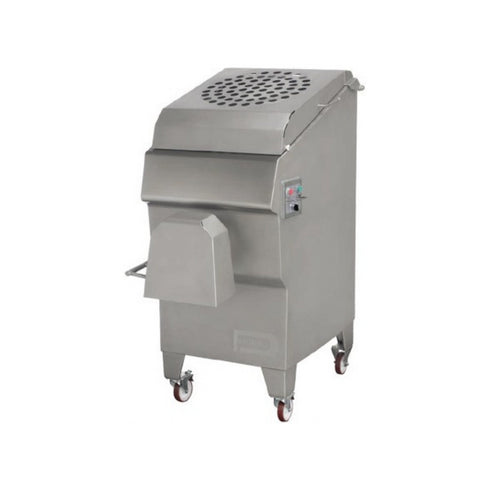 Hachoir mélangeur TX 130 AUTO - 130mm - Double coupe - Trémie 100 Kg- Grille 5mm - Triphasé 400V