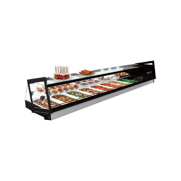 Vitrine réfrigérée FOOD Kube à poser 3 niveaux 4 GN 1/3 - 970