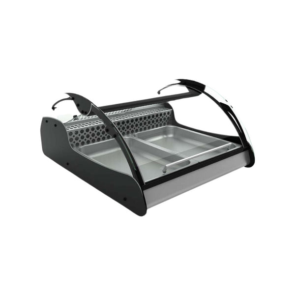 Vitrine réfrigérée à poisson à poser noir - 680