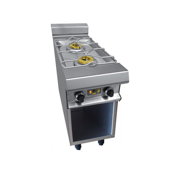 2 feux nus gaz sur placard ouvert 400x836x900mm 2x6kW