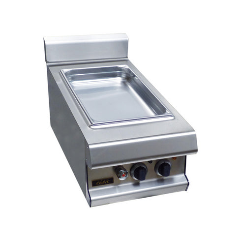 Bain marie électrique à poser 400x836x270/390mm