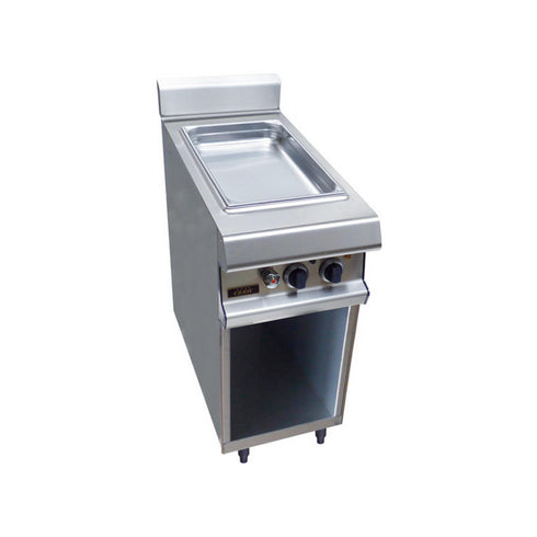 Bain marie électrique sur placard ouvert 400x836x900mm