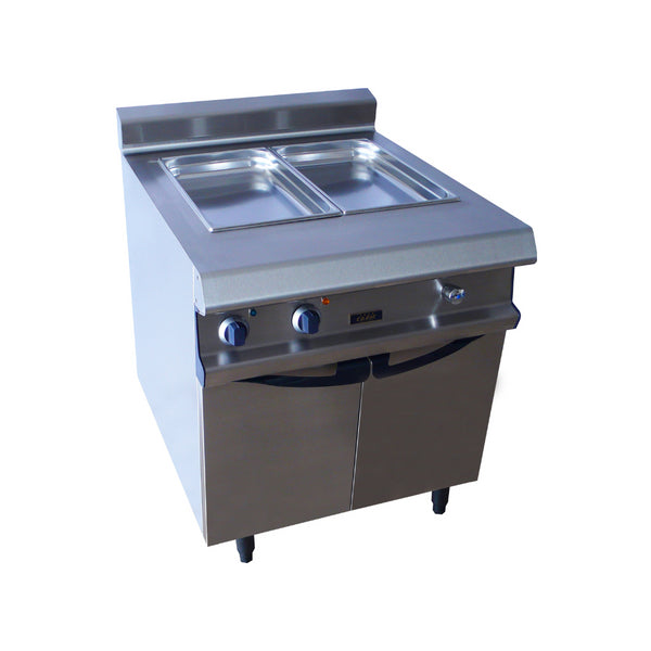 Bain marie électrique sur placard fermé 800x836x900mm