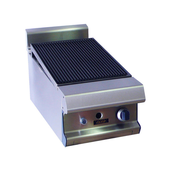 Plancha plaques à snacker gaz à poser plaque fonte 400x836x270/390mm