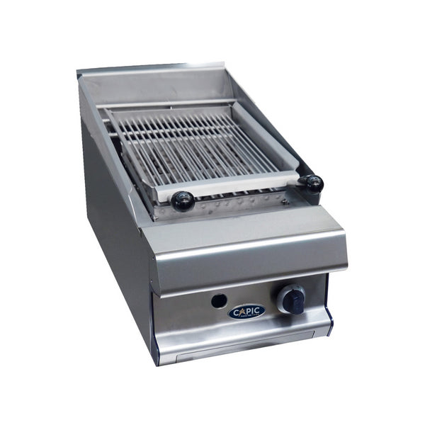 Grillade à pierres volcaniques gaz à poser 400x836x270/390mm