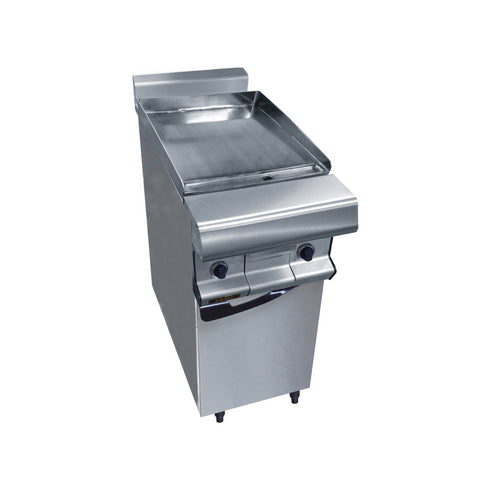 Plancha plaques à snacker inox gaz sur placard fermé 400x836x900mm