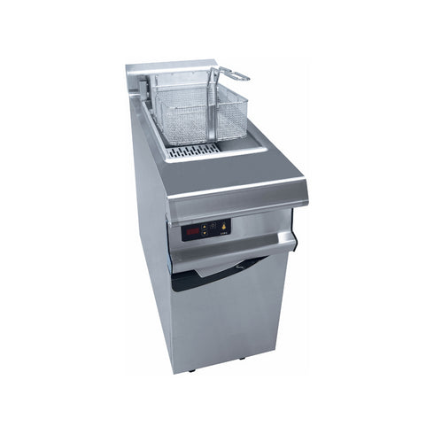 Friteuse électrique 1 cuve de 15L sur placard 400x836x900mm 10kW