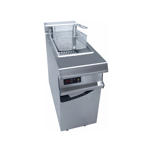 Friteuse gaz 1 cuve de 26L sur placard 400x836x900mm 20kW