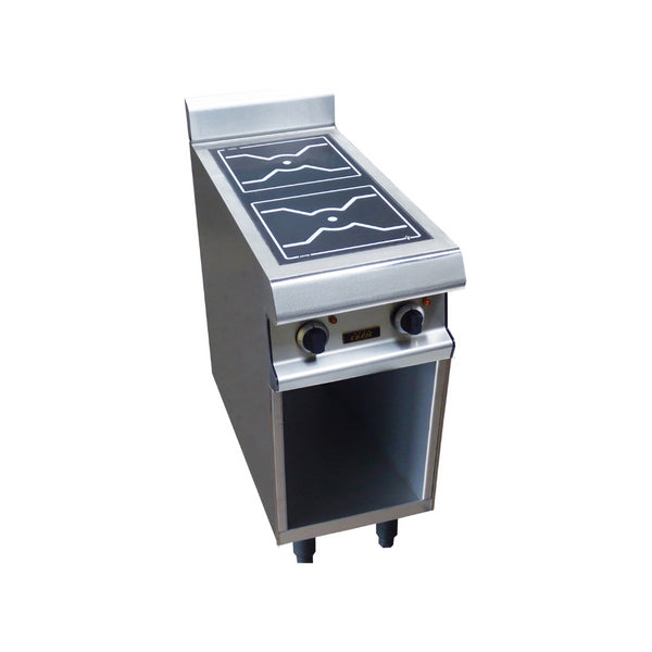 2 foyers vitrocéramique sur placard ouvert 400x836x900mm