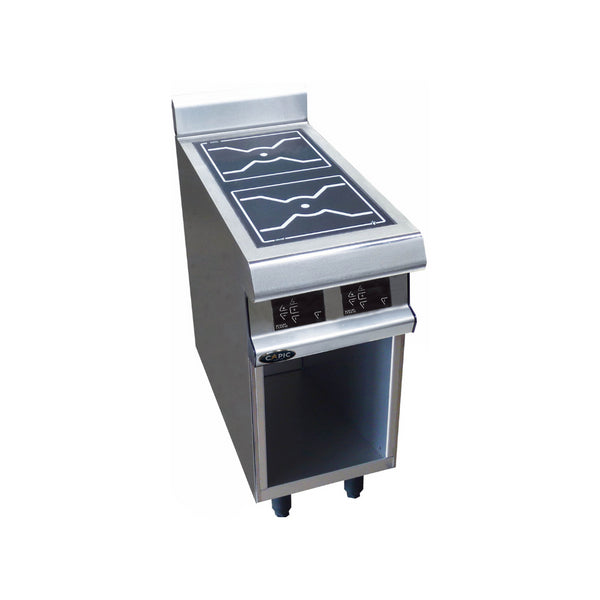 2 foyers induction sur placard ouvert 400x836x900mm 10kW 400V