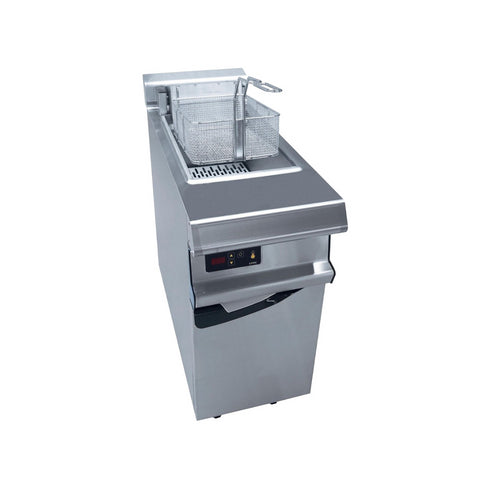 Friteuse électrique 1 cuve de 20L sur placard 400x836x900mm 20kW