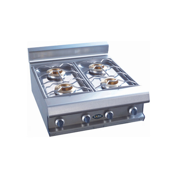 4 feux nus gaz à poser 800x836x270/390mm