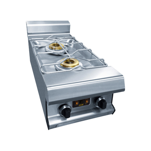 2 feux nus gaz à poser 400x836x270/390mm 7kW