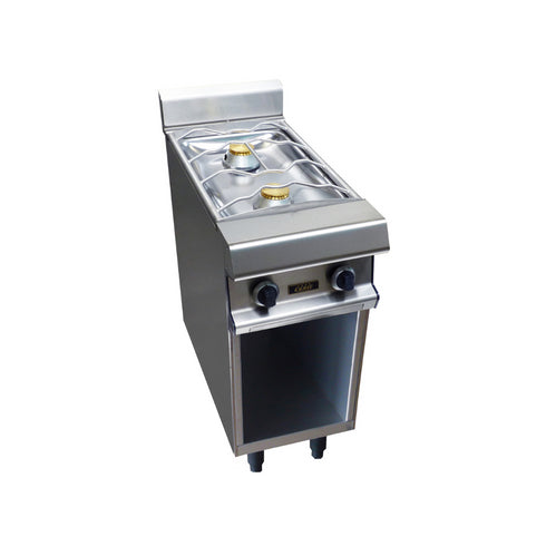 2 feux nus gaz sur placard ouvert 400x836x900mm 2x7kW