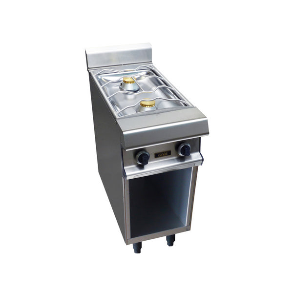 2 feux nus gaz sur placard ouvert 400x836x900mm 2x7kW