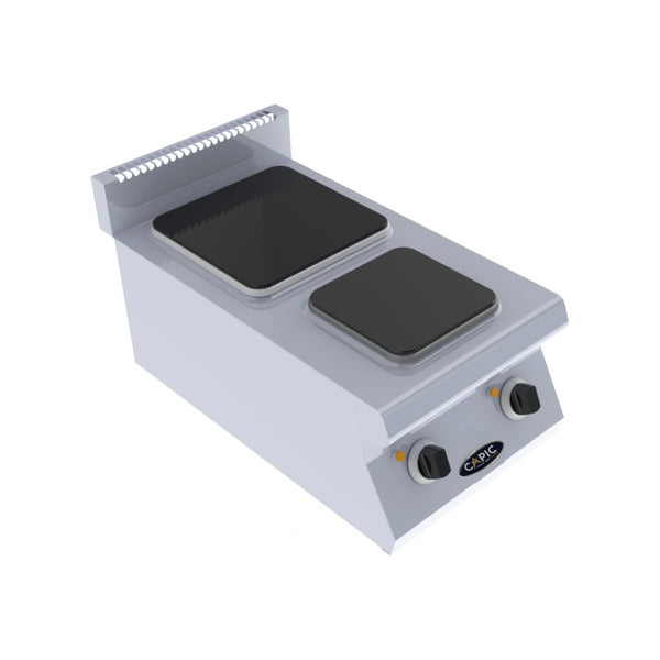 2 plaques électriques à poser 400x725x270/370mm