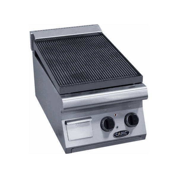 Plancha plaques à snacker électrique à poser plaque fonte 400x725x270/370mm