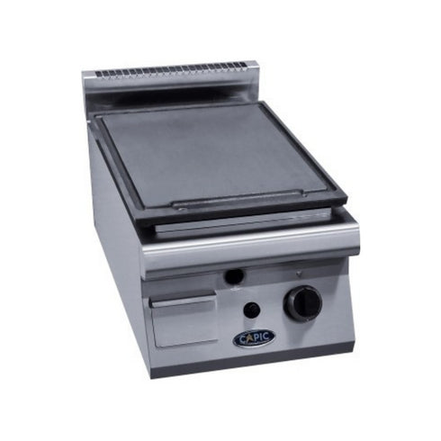 Plancha plaques à snacker gaz à poser plaque fonte 400x725x270/370mm