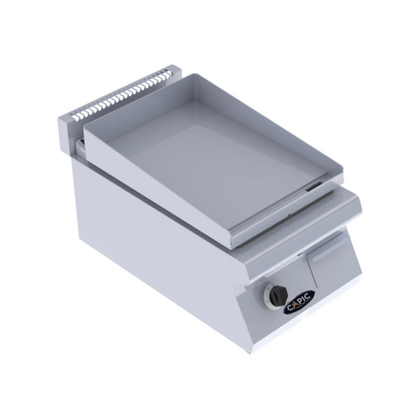 Plancha plaques à snacker gaz à poser plaque inox 400x725x270/370mm