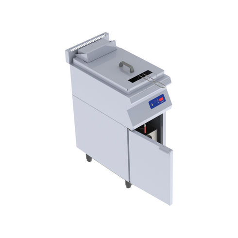 Friteuse gaz sur placard 18L 400x725x900mm 13kW
