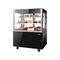 Vitrine panoramique noir 3 niveaux - +2/+8°C - 1500x660x1200mm